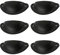 6 PCS Poignées Coquilles Vieux Fer pour Meuble Tiroir,Fer Incurvé Bouton de Porte de Placard Rétro Pour Armoire avec Vis de Fixation (Noir)