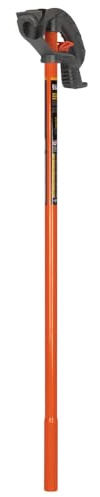 Klein Tools 51604 Iron Conduit Bender Full Assembly, 3/4-Inch EMT and 1/2-Inch Rigid, Wide Foot Pedal, Benchmark Symbols and Angle Setter