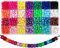 Gxadwzy 810 Stück Pony Beads 6x9mm Bunte Perlenglanz mit Großem Loch für Schmuck, Armbänder, Ketten, Schlüsselanhänger, Basteln (27 Farben)