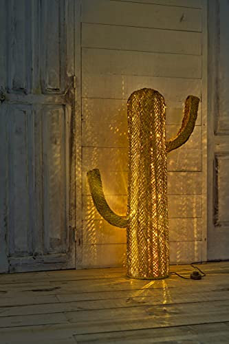 Jarapa Home Made with love Cactus de espato lámpara de pie de led para Exteriores e Interiores, decoración jardín y terraza, Adornos para salón, luz led Ambiente (105 cm)