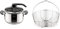 Lagostina Mia Lagoeasy'Up Pentola A Pressione, 5 L, Acciaio Inox 18/10, 22 Cm & Accessori Pentola A Pressione Cestello Filo, Acciaio Inossidabile, Argento, 22 Cm