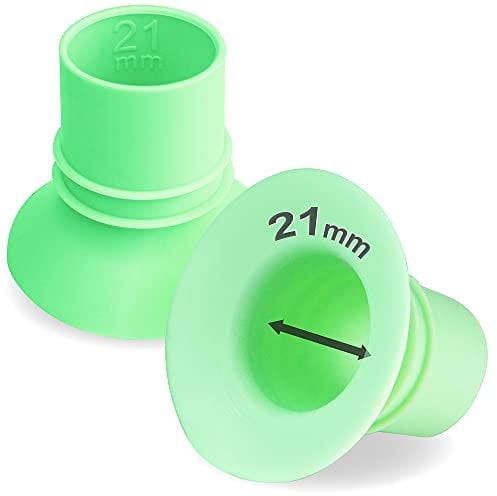 Nenesupply 1st Generation 21mm Flange Insert Compatible with Elvie Flange Pump Parts Elvie Stride Flange Medela Momcozy Spectra Flange Willow Reduce 24mm to 21mm Use as Elvie Inserts Medela Insert