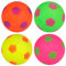 PartyPack 4X Springbälle, Riesige Fussball Flummies, 6,2 cm Diameter, Bounce Ball, zum Werfen, Fussbal Kindergeburtstag Party Mitgebsel, Moon Lavaball, Gummiball, Bouncing Bam Blitzball.