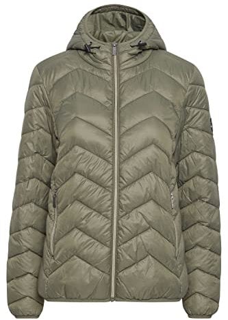 fransa FRBAPADDING Damen Steppjacke Übergangsjacke Jacke Kapuze mit Gummizug leicht gefüttert, Größe:XS, Farbe:Hedge (180515)