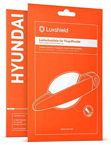 Luxshield Auto Türgriff Schutzfolie Griffmulde für Hyundai i20 3 (III) BC3 I 2020-2025 - Kratzschutz, Lackschutzfolie - Transparent glänzend