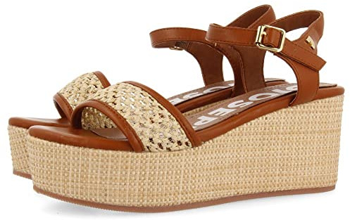 GIOSEPPO Damen Asquins Wedge Sandalen, beige, 4.5 UK
