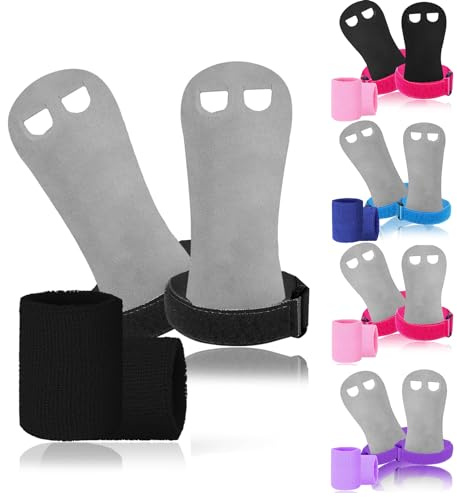 LOVMEAD Sporthandschuhe für Reckhandschuhe Kinder Schützt Hand Handfläche mit Armbändern Paar, Stangengriffe Handflächenschutz Handgelenkstütze für Kettlebells Sport Workout Übung Sportlich