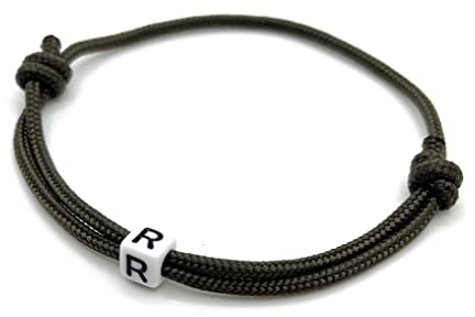 Armband Tau Surfer mit einem Buchstaben - Würfel