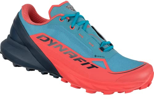Dynafit Damen Ultra 50 GTX Traillaufschuhe, Brittany Blue Hot Coral, 39 EU