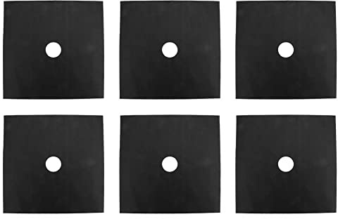 6 Stück Gasherd-Pad, Anzahl Gasherd-Reinigungsmatte, Schutz, Küchenwerkzeug, Zubehör, Bereich, Gummifüße, Stoßstange, Ersatzteil (Schwarz)