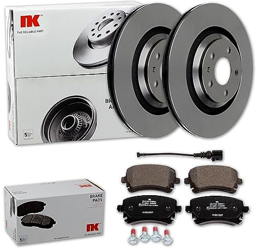 NK Bremsscheiben 330mm + Beläge hinten passend für A6 S6 Quattro C6 4F
