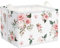 Clastyle Paniers Rangement Elégante Fleur Blanche Rose Boîtes de Rangement Cubique pour la Chambre des Enfants, 40x30x30 cm