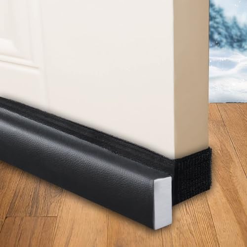 BKSAI Boudin de Porte 100 cm et Joint de Porte de fenêtre - Fente inférieure de Porte sans Colle - Coupe-Vent - Isolation Contre Le Froid et Le Bruit
