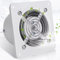 BETAM Ventilateur Extracteur 120Mm avec Clapet Anti-Retour, 450M³/Heure, Grille Métallique - pour Salle De Bain, Bureau, Garage, Cuisine - Mural