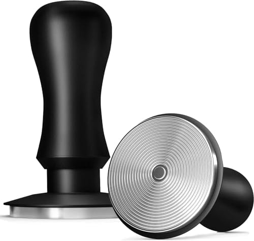 KYONANO 53.3mm Espresso Coffee Tamper, 30lb Spring-Loaded Calibrated Tamper w/ 304 Stainless Steel, Anodized Aluminum Handle Barista Tamper Compatible w/Over 53mm Breville Portafilter (HS-THKFC-533)