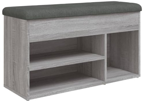 vidaXL Schuhbank Grau Sonoma 82x32x45,5 cm Holzwerkstoff
