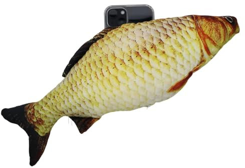 qizjio Ugly Phone Case for iPhone 12 Pro Max Cute 3D Plush Fish Simulation Crucian Phone Case