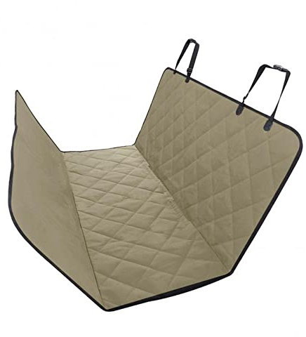 FEEGAR Kofferraummatten Sitzbezüge Aus Oxford-Stoff Für Auto Haustier Kofferraum Matte Plane Hund Katze Hinten Auto-Pad Auto-Schutzdecke Antirutschmatte (Color : Khaki)