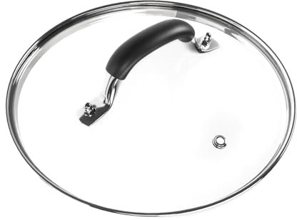 WishDirect 9.1 Inch Tempered Glass Lid for Instant Pot 5/6 Quart, Universal Pot Cover for Electric Pressure Cooker with Heat-resistant Handle Knob