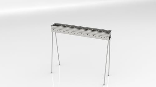 Barbecue a carbone per arrosticini in acciaio inox (95)