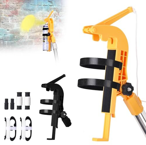 2Pcs Spray Can Extension Pole Adaptor, Adjustment Spray Holder Adapter for Wasps/Hornets/Bee Spray,Multi-Angle Adjustment Sprayer Bracket Fit for Aerosol Can and Powder Duster