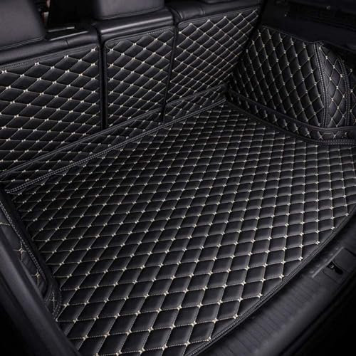 Auto Leder Kofferraummatte für Volvo V60 2020-2023, Vollabdeckung Kofferraumwannen rutschfest Kofferraum Schutzmatte Zubehör,D