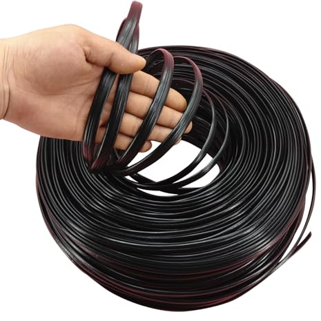 DryiC Kunststoff Schweißstäbe Schweißdraht Verschweißen HD-PE-Material Zum Schweißen Von Kunststoffrohren, Schwarz,Length:3m