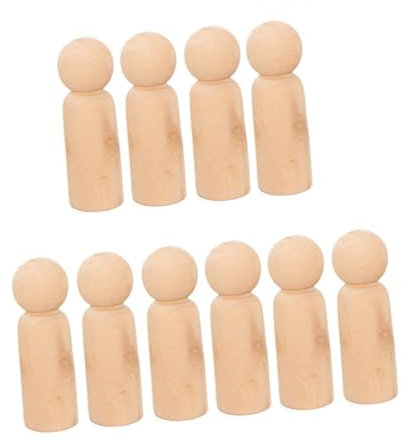 HAWILLOSCH Unbehandelte Holzpuppen DIY Biegepuppen Für Handwerksprojekte Heimdekoration Und Kreative Bastelideen Naturbelassene Holzfiguren Zum Gestalten Und Bemalen