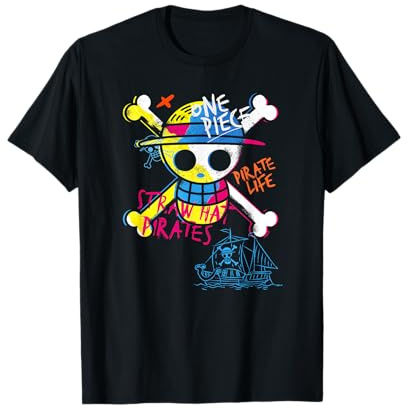 One Piece Jolly Roger Graffiti T-Shirt