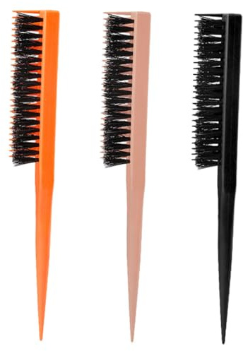 Ipetboom 3pièces Peigne à Queue Pour Coiffure Brosse à Poils Pour Teasing Accessoire De Mise Forme Pour Cheveux Bouclés Et Afro Lot