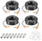 QUARKZMAN BNC Video Power Kabel, 30m/98ft All-in-One Sicherheitskamera Drahtkabel DC Verlängerungskabel für DVR Kamera System Installation Plug & Play Kabel, 4 Set Schwarz