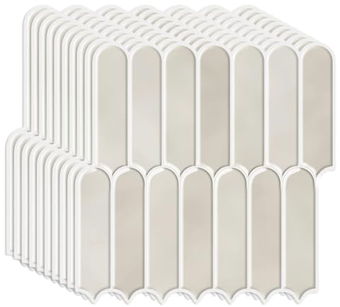 Fliesenaufkleber Klebefliesen für Küche Bad, Fliesenfolie Selbstklebend Fliesen, 10 Stück 30x30cm Wasserdicht Küchenrückwand Wandfliesen-Aufkleber Wanddekoration (Beige Grau)