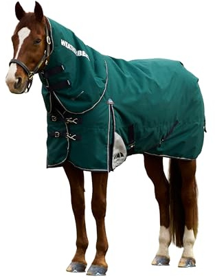 WeatherBeeta ComFiTec Plus Dynamic Turnout Detach-A-Neck 100g, Forest Green/Navy, 6'6