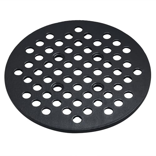 Grillflame BJ-MFGC Gusseisen Feuerrost Ersatzteile für Kamado Joe 24 Zoll Big Joe I II Pro Joe Serie 29,2 cm Holzkohlerost Platte BJ24RH BJ24RHC BJ24NRHC PJ24NRHC Keramik Grill Zubehör
