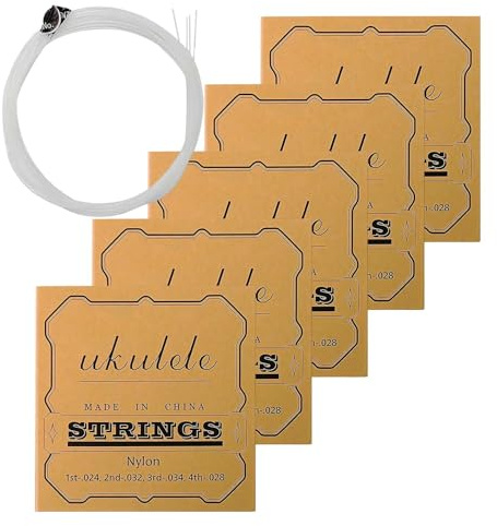 Kit de cuerdas de repuesto para ukelele, 5 juegos de reparación de ajuste apretado, juego de cuerdas de repuesto de ukelele, para conciertos, festivales de música, estudio, reuniones, principiantes y