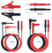 Neoteck 8 Piece Multimeter Test Lead Kit - Professional Electronic Test Lead Accessory Kit with Lead Extensions, Test Probes, Mini Hooks, and Alligator Clips - Ideal for School and Factory Use