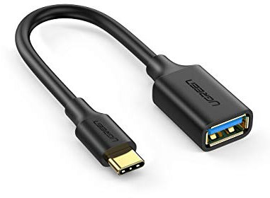 UGREEN Tipo-C USB 3.0 Convertidor Adaptador Negro 150 mm