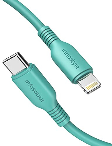 Innostyle iPhone Ladekabel USB C Lightning Kabel Schnellladekabel 1M MFi Zertifiziert für iPhone 11 12 13 14 Pro Max XS Max XR X 8 7 6 6s Plus SE 2020