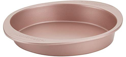 Farberware 47772 - Teglia rotonda in acciaio, 22,9 cm, colore: Oro rosa