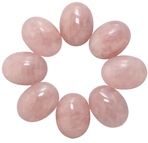 Nupuyai 5 Stück Edelstein Cabochons Flache Rückseite Kristall Cabochon Oval Stein für Charms DIY Schmuckherstellung