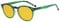 Eyekepper Stylish Blue Light Blocking Glasses Women - Anti Digital Glare UV Ray Oval Round Computer Reading Glasses with Amber Tinted Filter Lens - Green +0.75