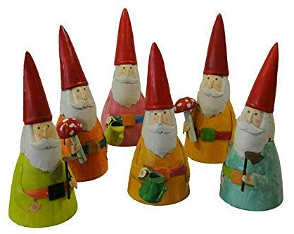 Hochwertige Zaunhocker im Sparset – Pfostenhocker/Zaunfigur Metall – Gartendekoration Zaungucker – Deko Tierfiguren/Gartenfiguren (Gartenzwerge II - 6er Set)