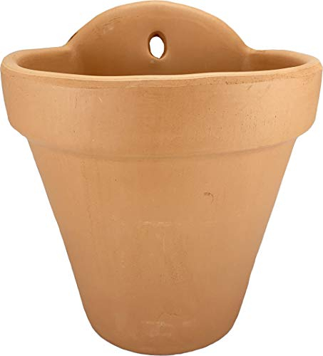 FRANCACOR Maceta Colgante Maceta Colgar Pared Barro Natural 18 cms