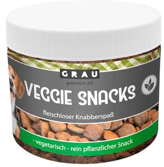 GRAU L’original En-cas Végétariens Sans Céréales Pour Chiens, Lot De 1 (1 x 160 g), Complément Alimentaire Pour Chiens