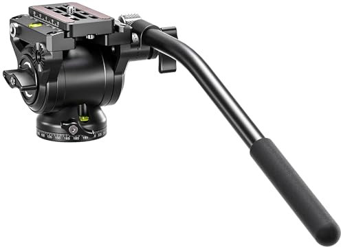 Leofoto - Fluid Video Head - Aircraft Aluminium - Low Weight - Load Capacity: 4 kg - Perfect for the Demanding Videographer - BV-5