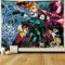 Demon Slayer Tapisserie Anime Poster Dämon Slayer-Dämonen-Slayer-Poster, kann im Wohnzimmer, Schlafzimmer und Geburtstags-Themen-Animationsposter (Demon Blade Background Tapisry, 152,4 x 203,2 cm)