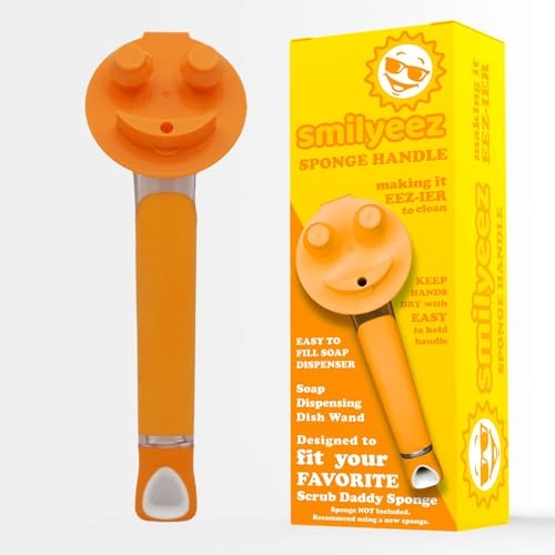 Smilyeez Seifenspendergriff mit lächelndem Schwamm, das Original, Orange
