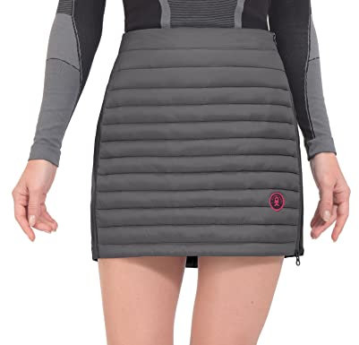 Little Donkey Andy Damen Leichte Winddichter Thermorock Stepprock Puffer Sportskorts zum Wandern Golf Dunkelgrau XL