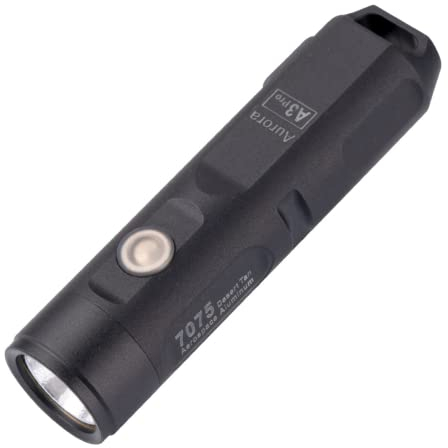 RovyVon Aurora A3 Pro 6500K EDC Flashlight, Max 700 Lumen Super Bright EDC Gear, 5 Mode, Micro USB Rechargeable with Pocket Clip(Black)