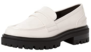 Tamaris Donna 1-1-24706-29, Mocassino, Pelle Verniciata Avorio, 39 EU